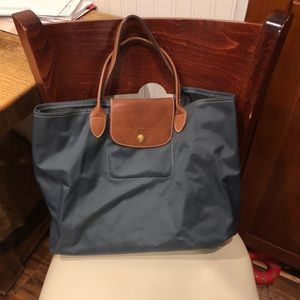 Longchamp Navy Tote Bag